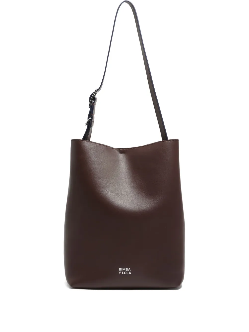 Bimba y Lola Carlino レザーショルダーバッグ L - ブラウン Bimba y Lola Carlino レザーショルダーバッグ L - ブラウン