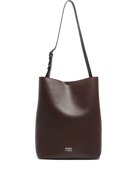 Bimba y Lola large Carlino leather shoulder bag