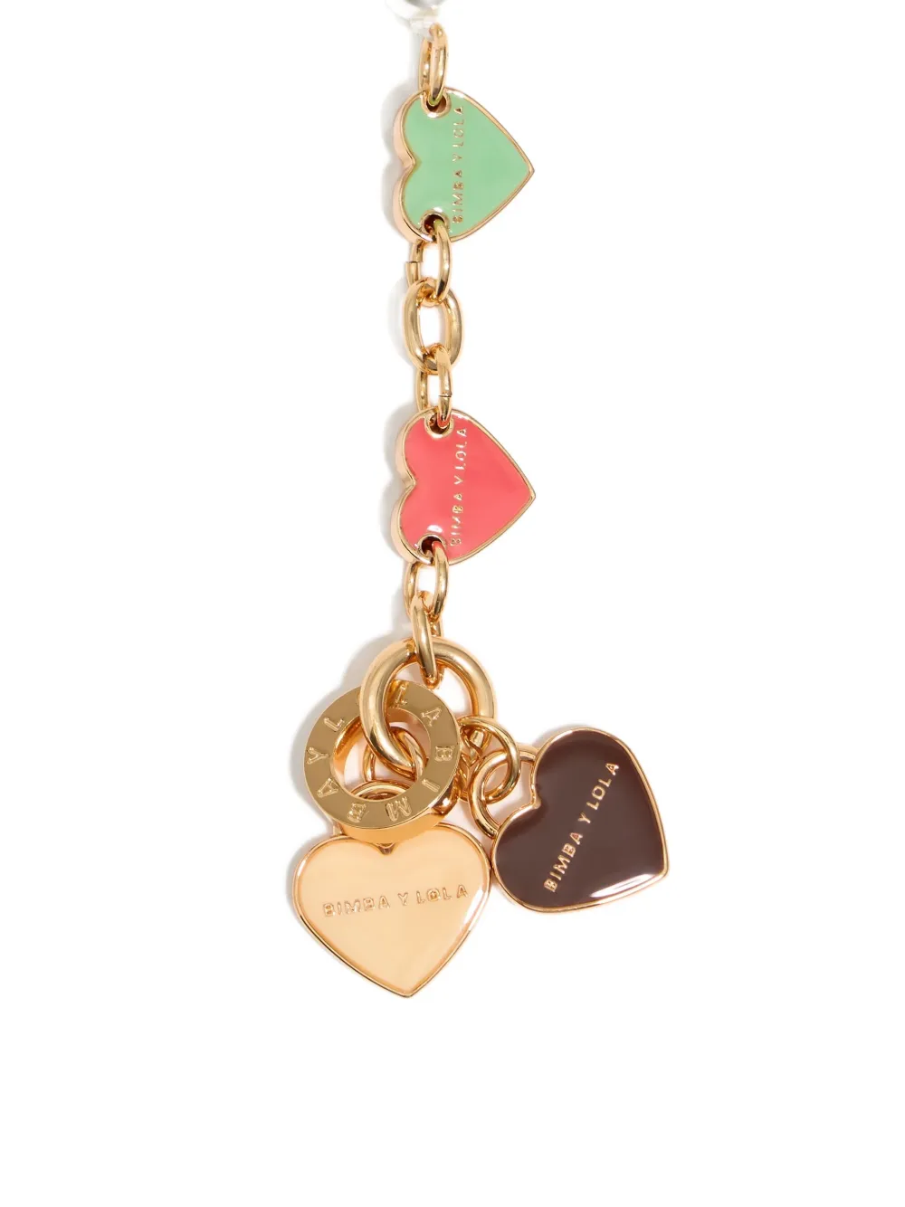 Bimba Y Lola Chain Heart Logos Bracelet In Gold