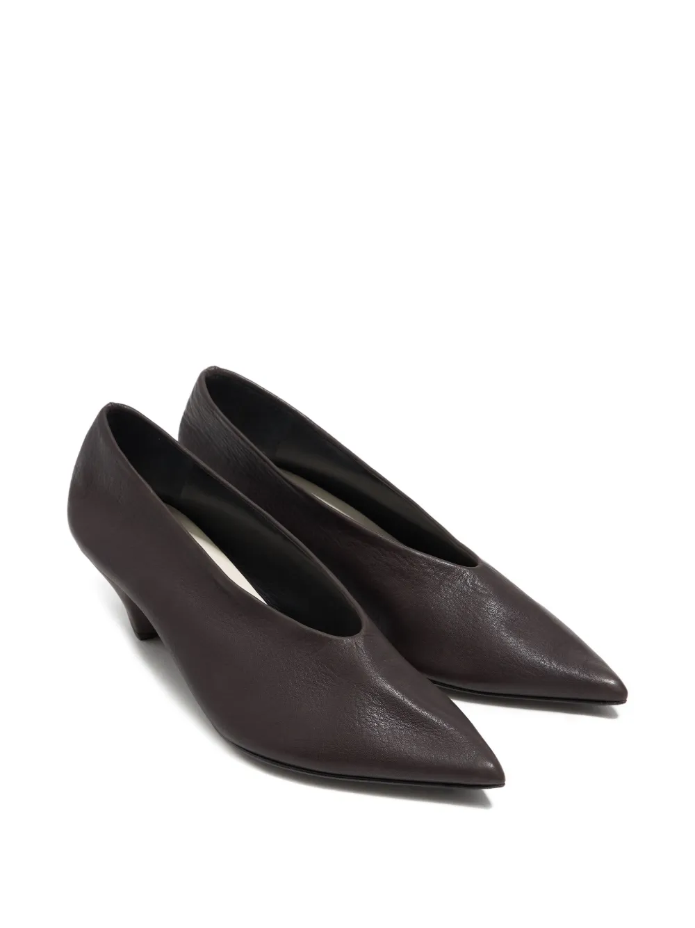Bimba Y Lola Pointed-toe Cone-heel Pumps In Brown