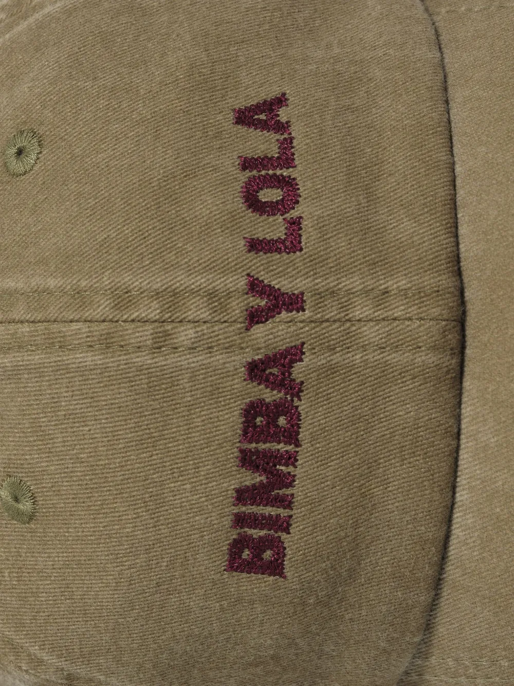 Bimba Y Lola Washed-effect Cotton Cap In Green