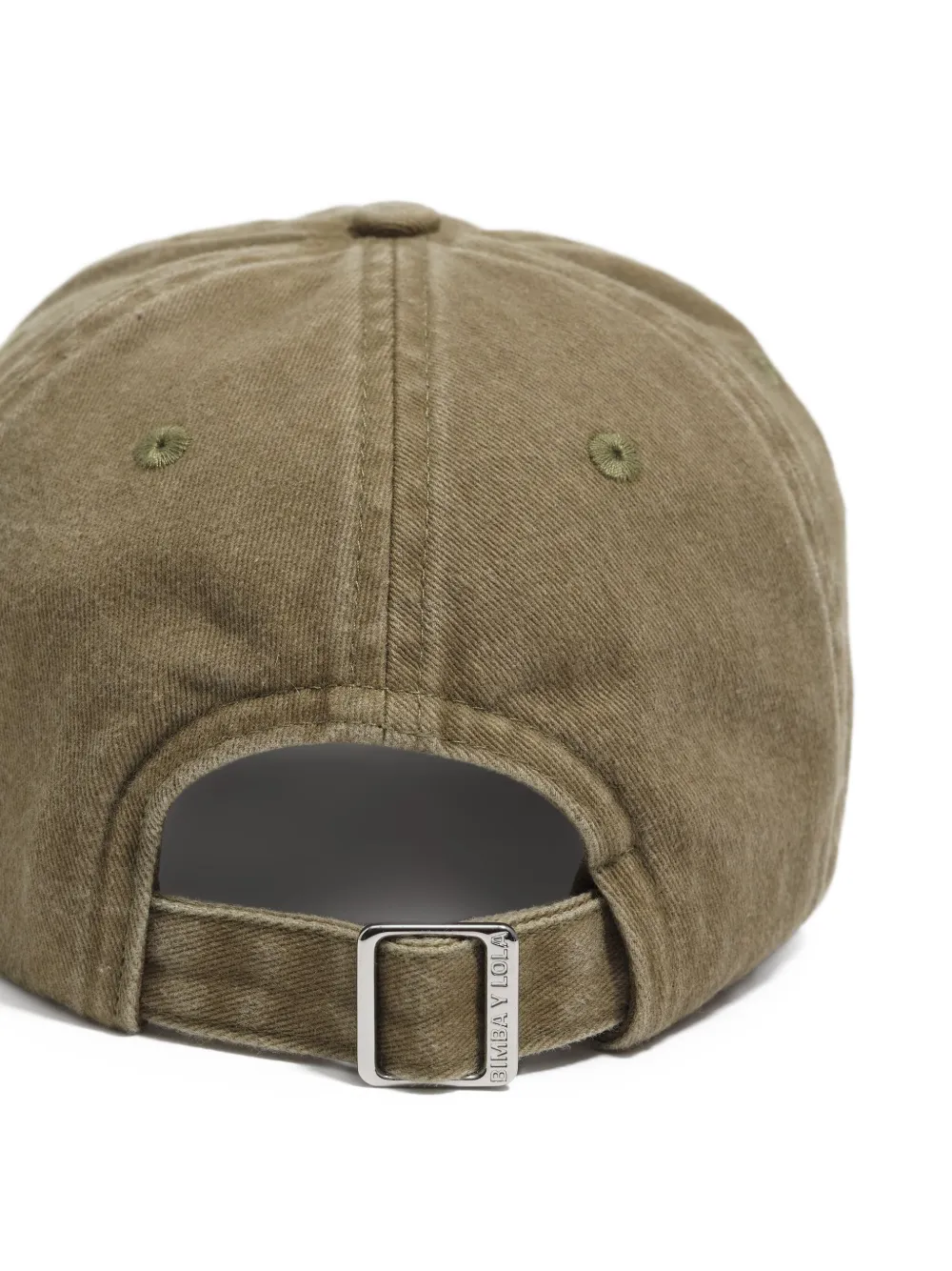 Bimba Y Lola Washed-effect Cotton Cap In Green