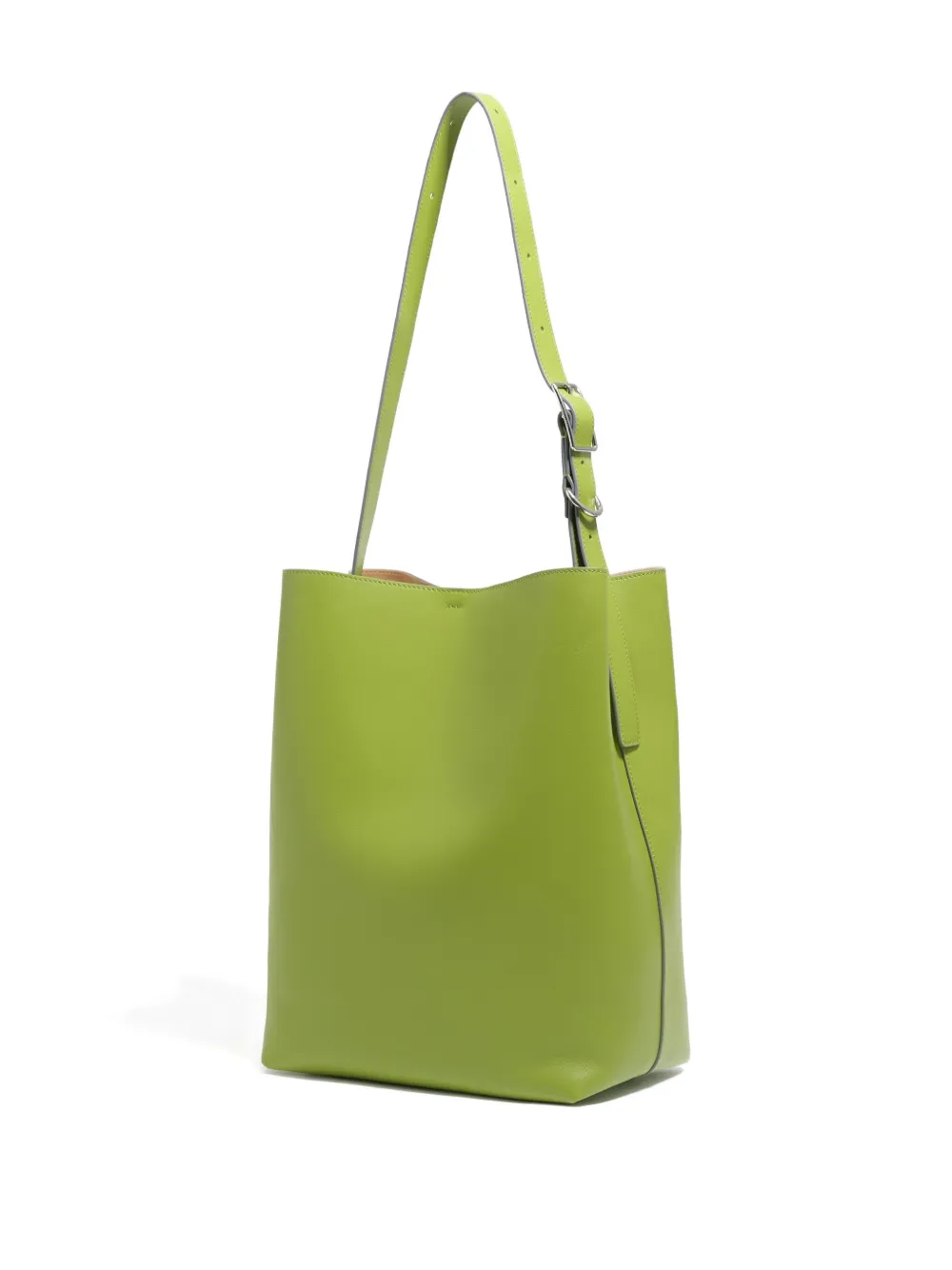 Bimba Y Lola Large Carlino Leather Shoulder Bag In Green