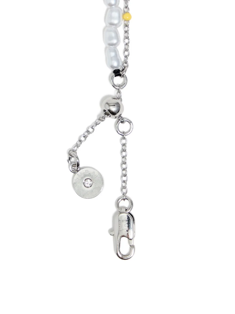 Bimba Y Lola Double-layer Dice-logo Bracelet In Metallic