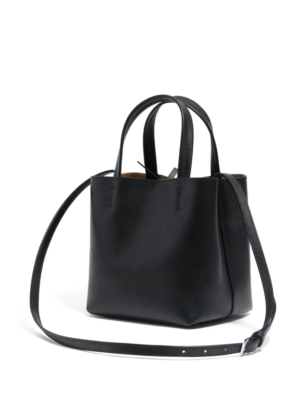 Bimba Y Lola Small Chihuahua Leather Top-handles Tote Bag In Black