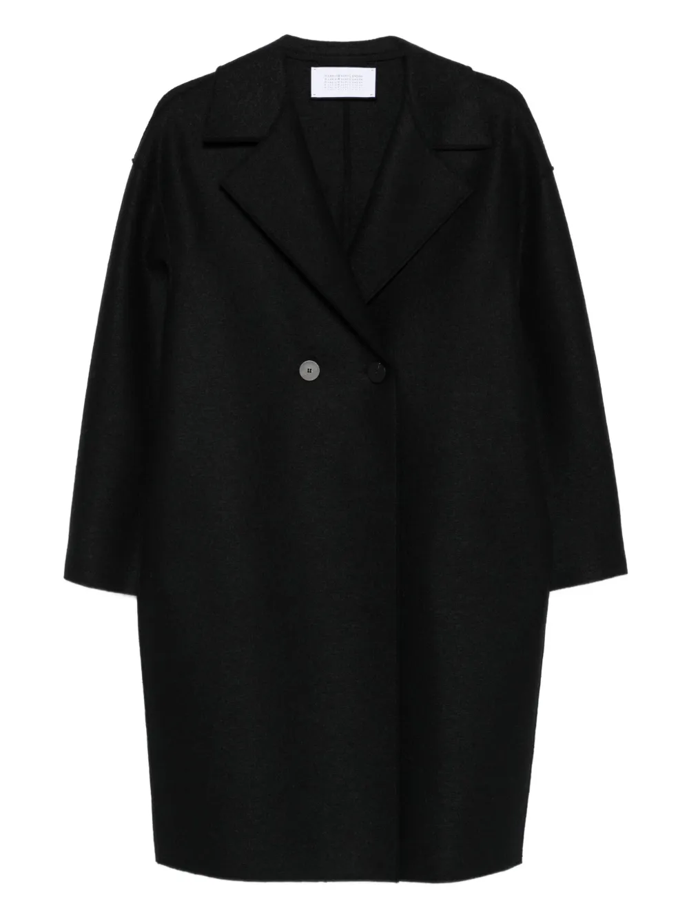 Harris Wharf London double-breasted wool coat Zwart