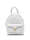 Coccinelle small Beat Generation leather flap-pocket backpack - Grey