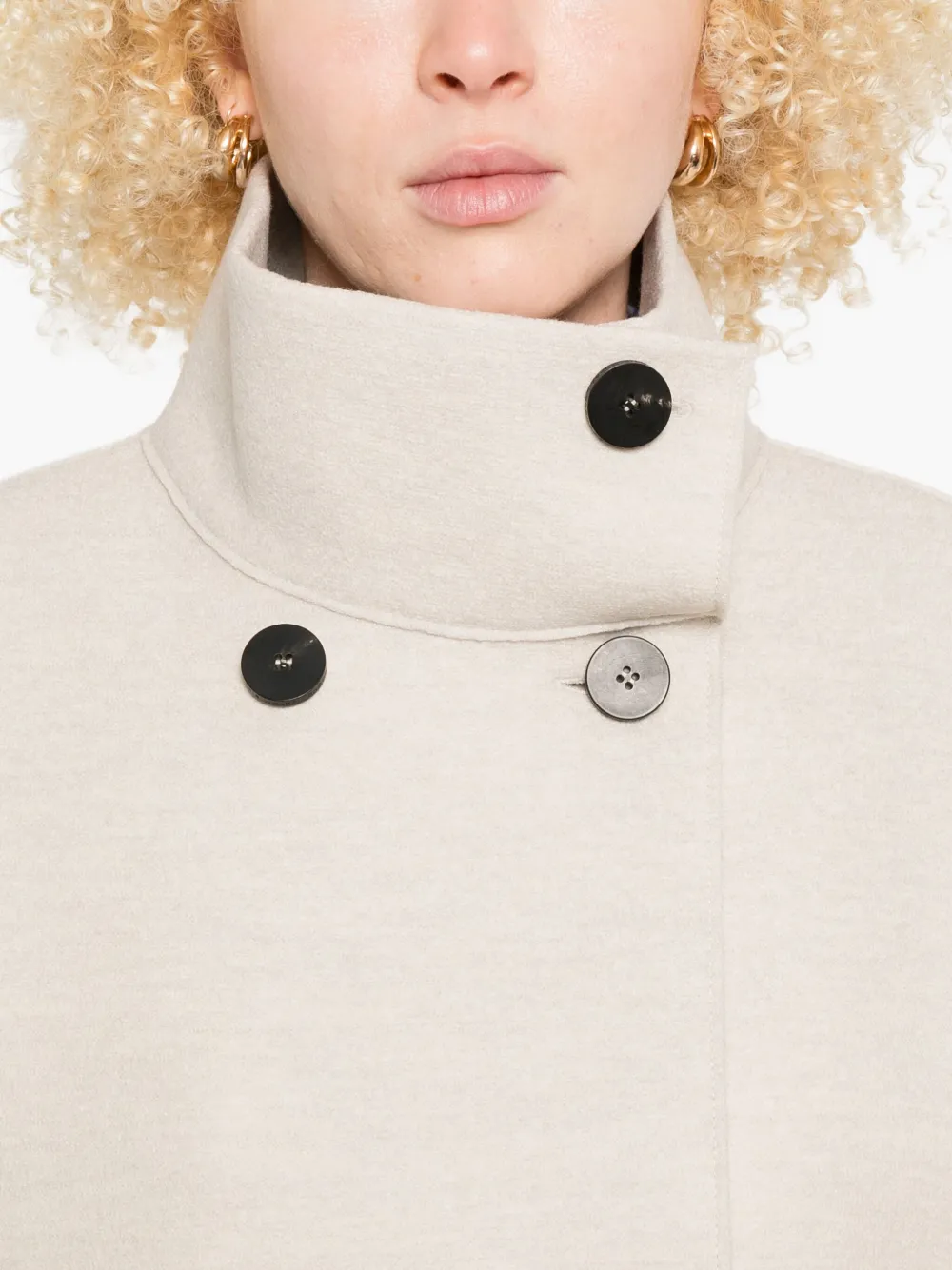 Harris Wharf London Jack met dubbele rij knopen Beige