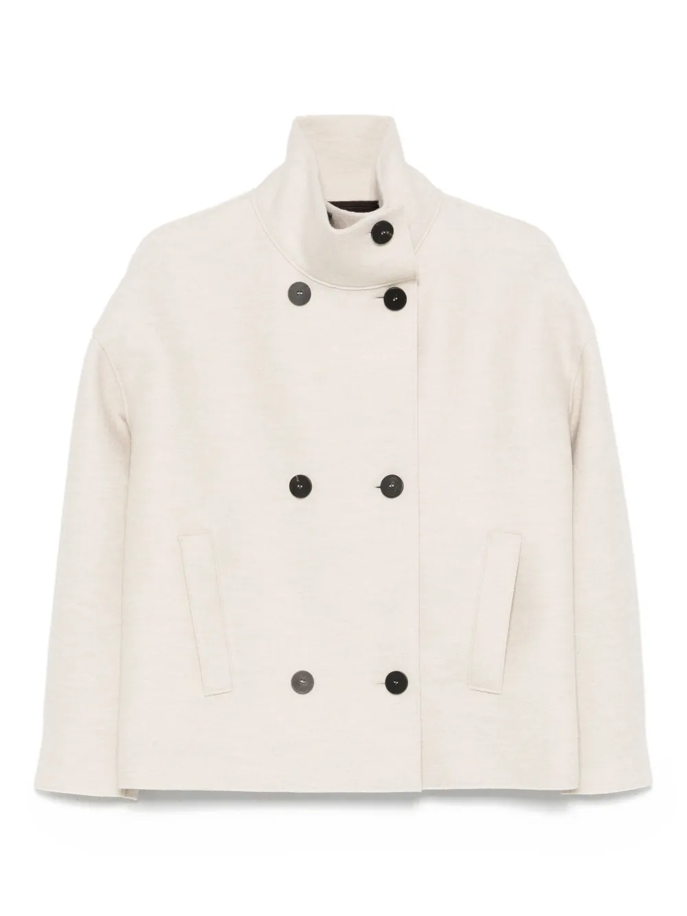 Harris Wharf London double-breasted wool jacket Beige