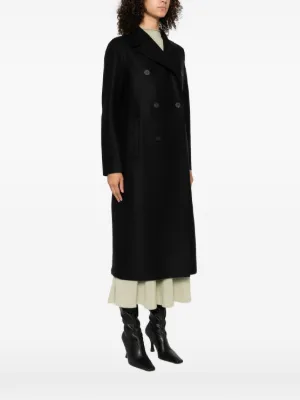【美品】HARRIS WHARF LONDON バージンウール フェルトコート 美品】HARRIS WHARF LONDON バージンウール フェルトコート