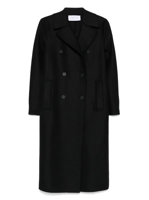 Harris Wharf London double-breasted Wool Coat Black
