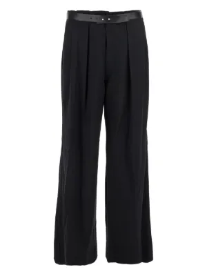 MM6 Maison Margiela ドローストリング クロップドパンツ | ブラック
