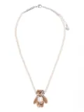 YVMIN teddy-bear pearl necklace - White