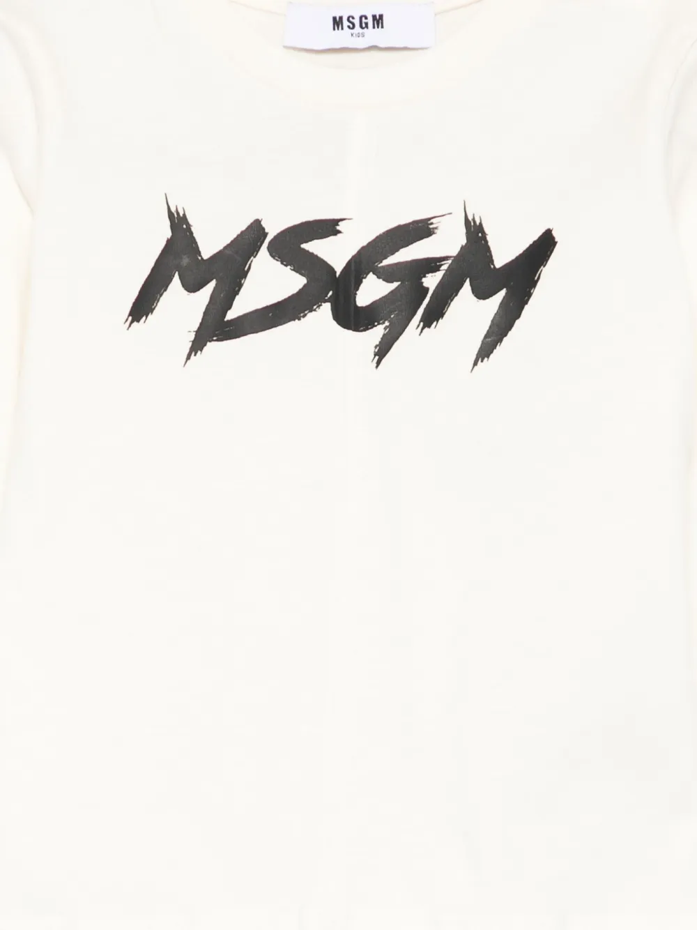 MSGM Kids T-shirt met lange mouwen Beige