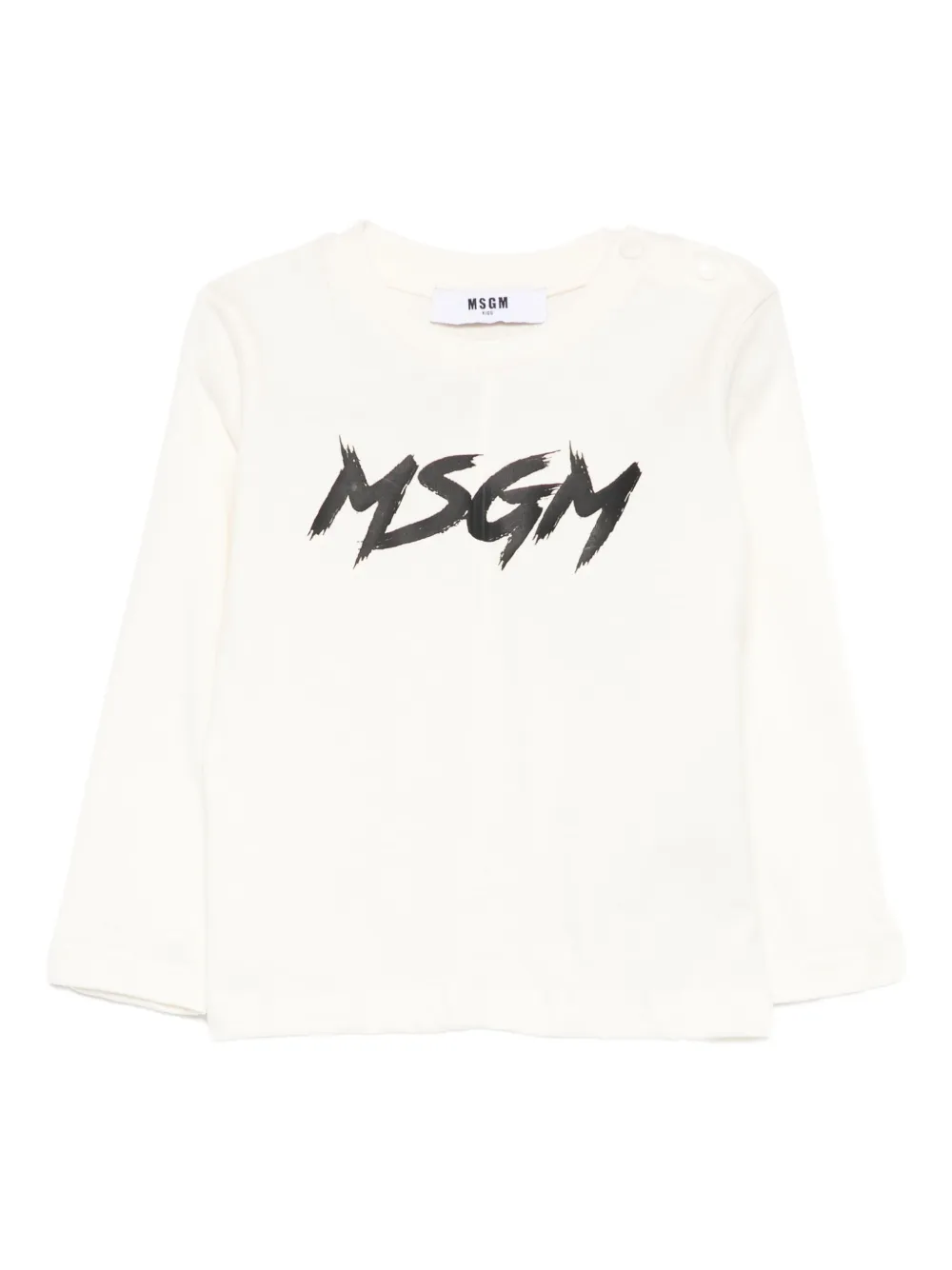MSGM Kids T-shirt met lange mouwen Beige