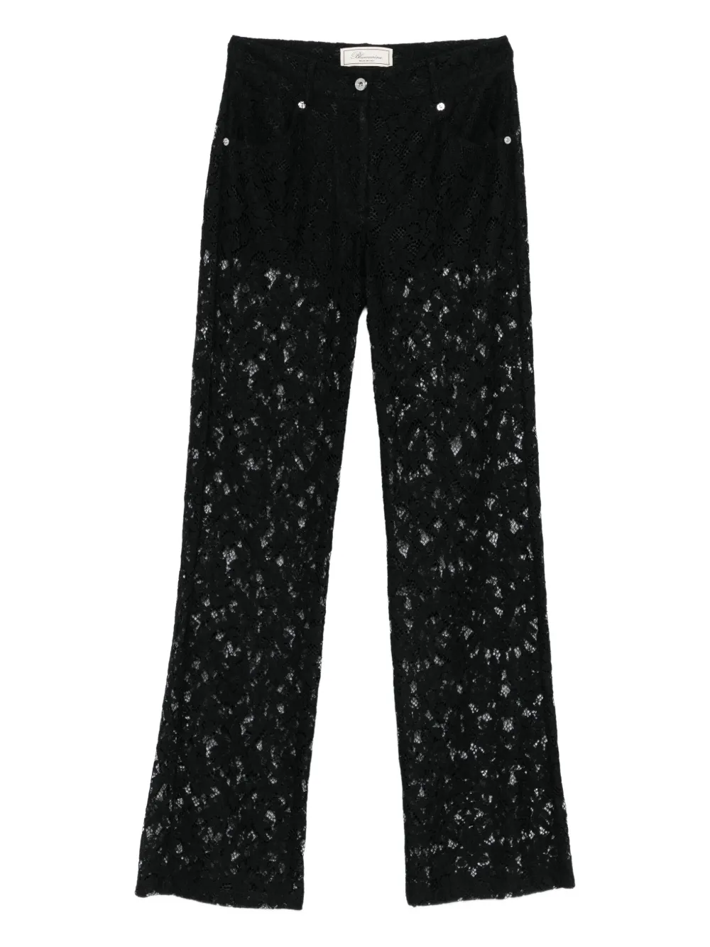 lace floral trousers