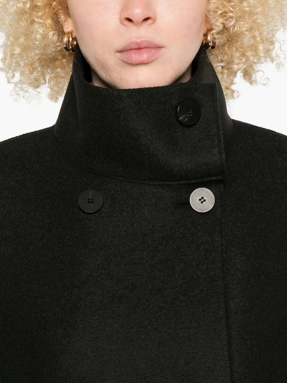 Harris Wharf London double-breasted virgin-wool jacket Groen
