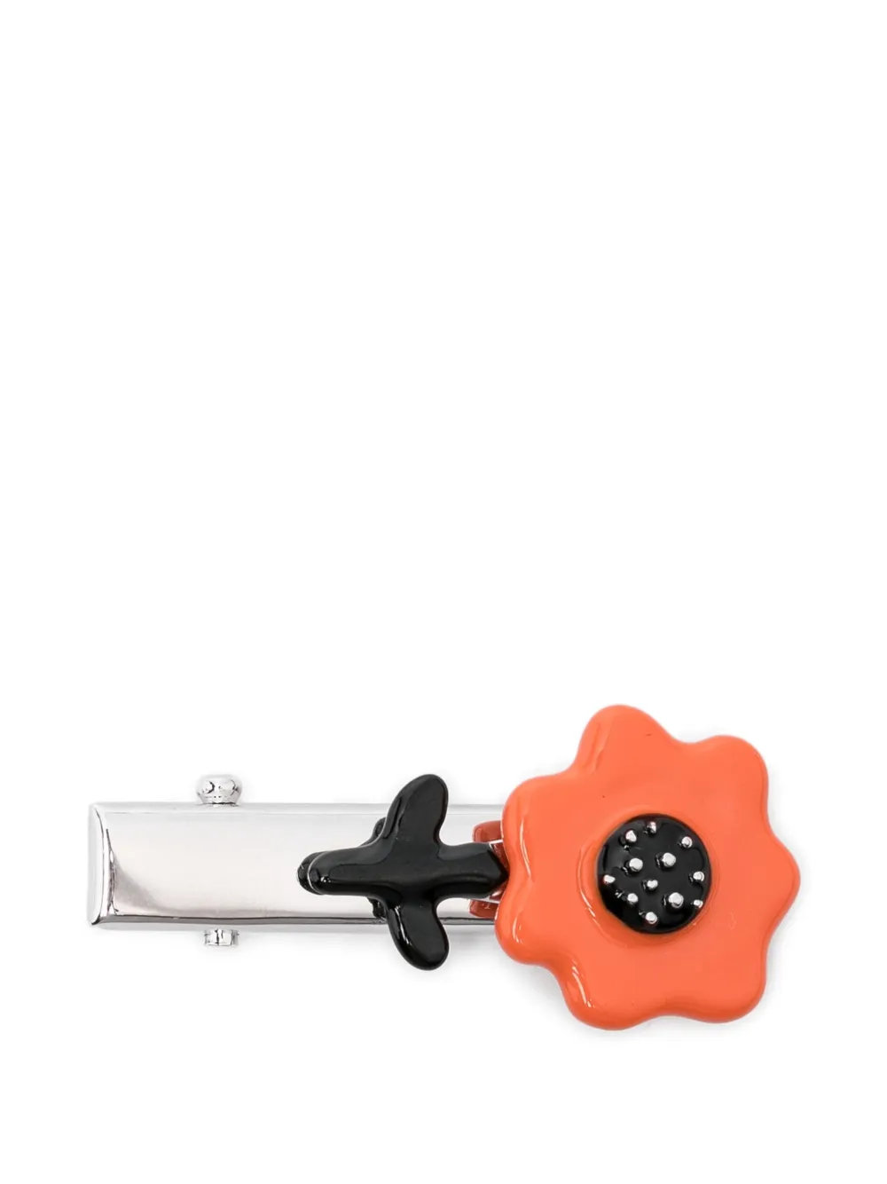 flower-embellished hair clip