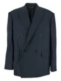 Juun.J double-breasted wool blazer - Blue