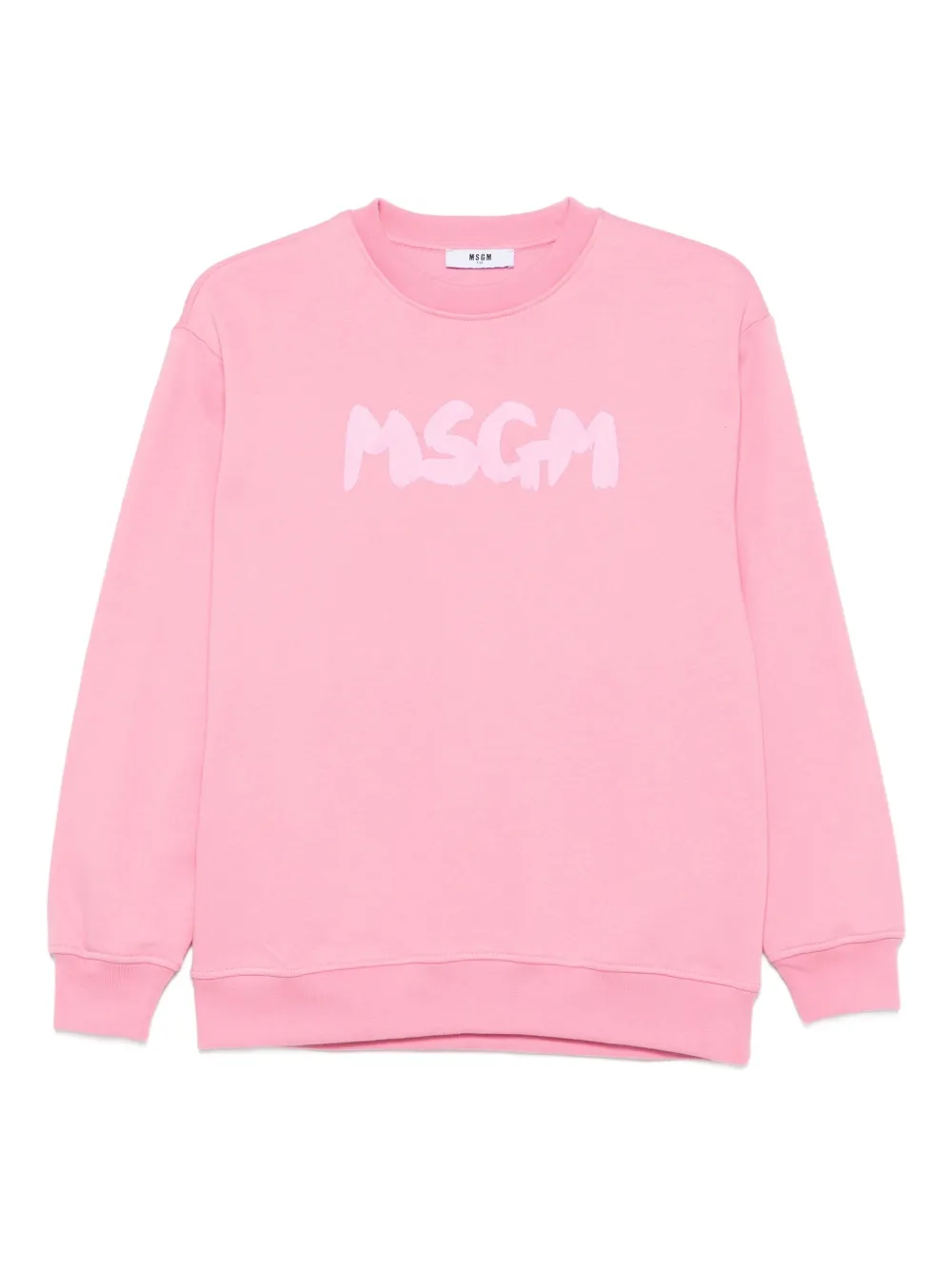 MSGM Kids logo-print sweatshirt Roze