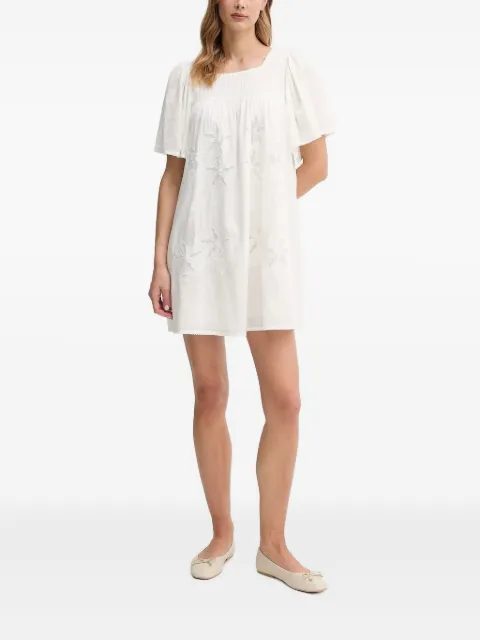 Hoss Intropia Lola embroidered-smocked mini dress