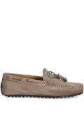 Hackett Driver tassel-suede loafers - Brown