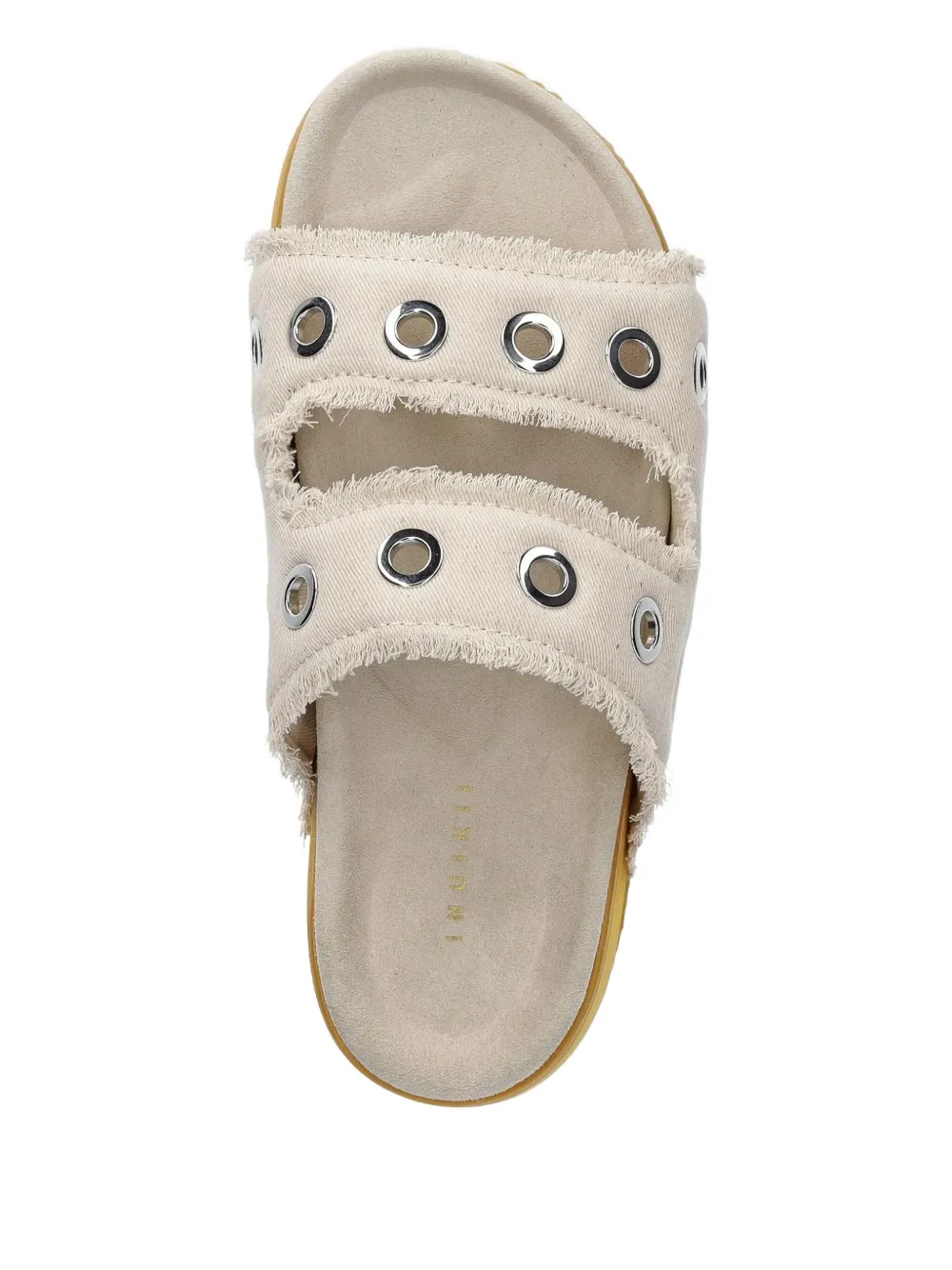 Inuikii Suede Slides In Metallic