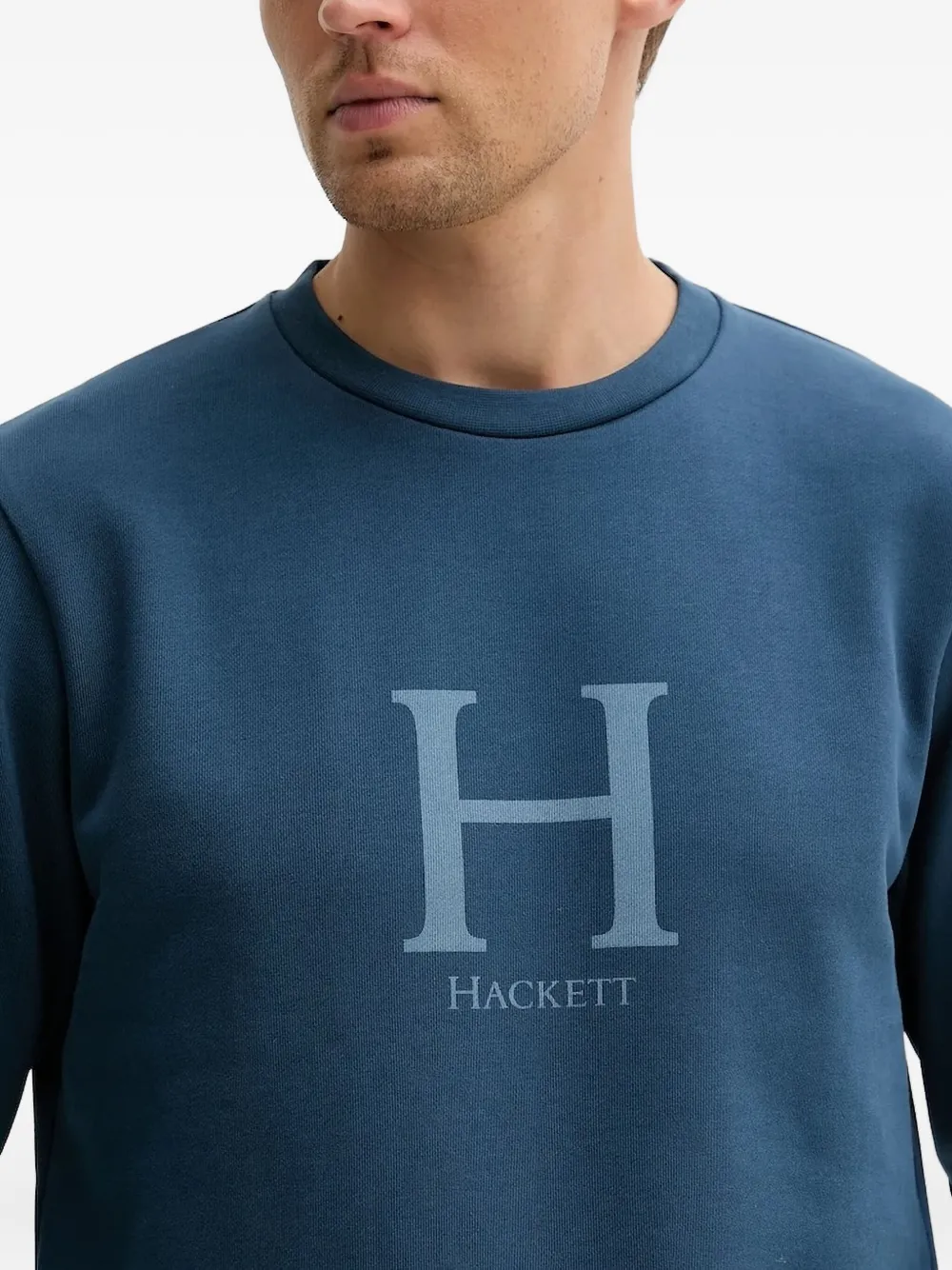 Hackett logo sweatshirt Blauw
