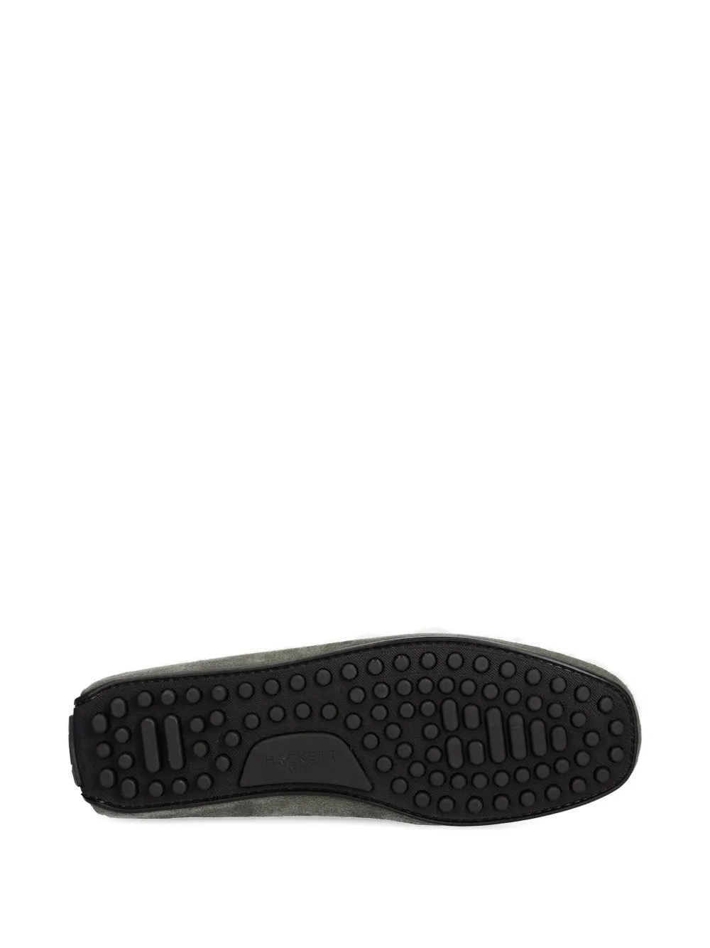 Hackett bow-detail suede loafers Green