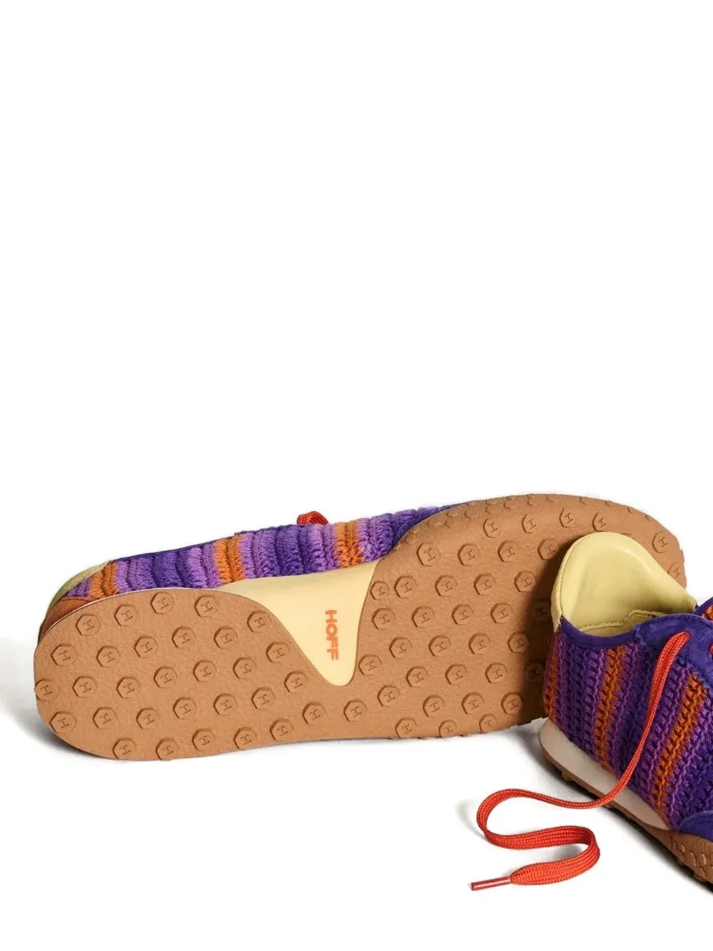 Hoff Gehaakte gestreepte sneakers - Paars