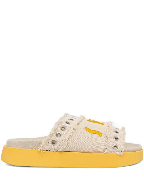 Inuikii frayed-embellished flat sandals