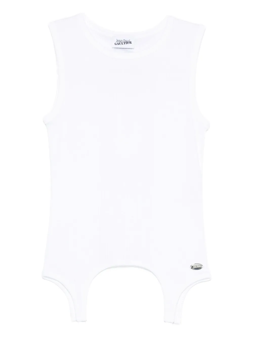 Jean Paul Gaultier Katoenen top met applicatie Wit