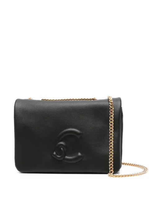 Coccinelle mini embossed-logo chain shoulder bag