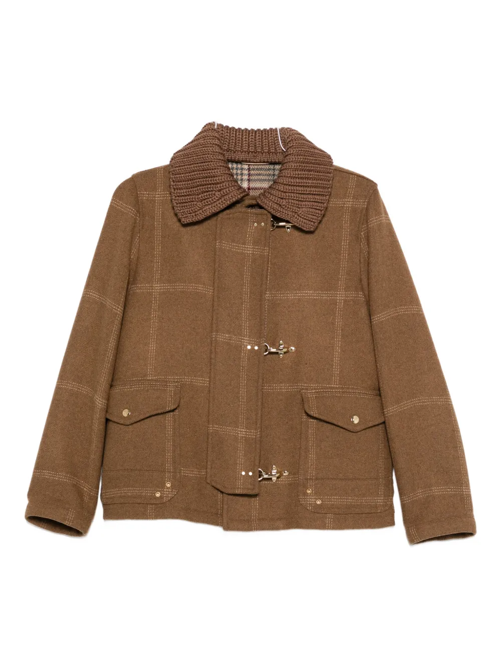 Fay 3 Ganci Jacket In Brown