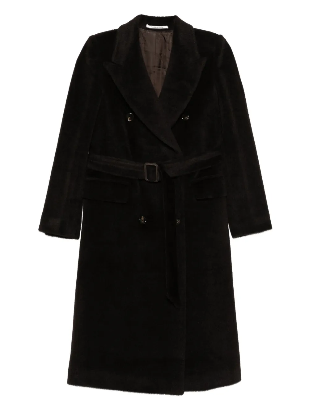 belted double-breasted coat