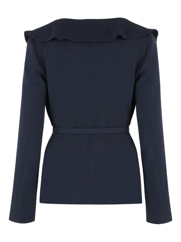 Max Mara Galizia ラッフルトリム ジャケット | ブルー | FARFETCH JP