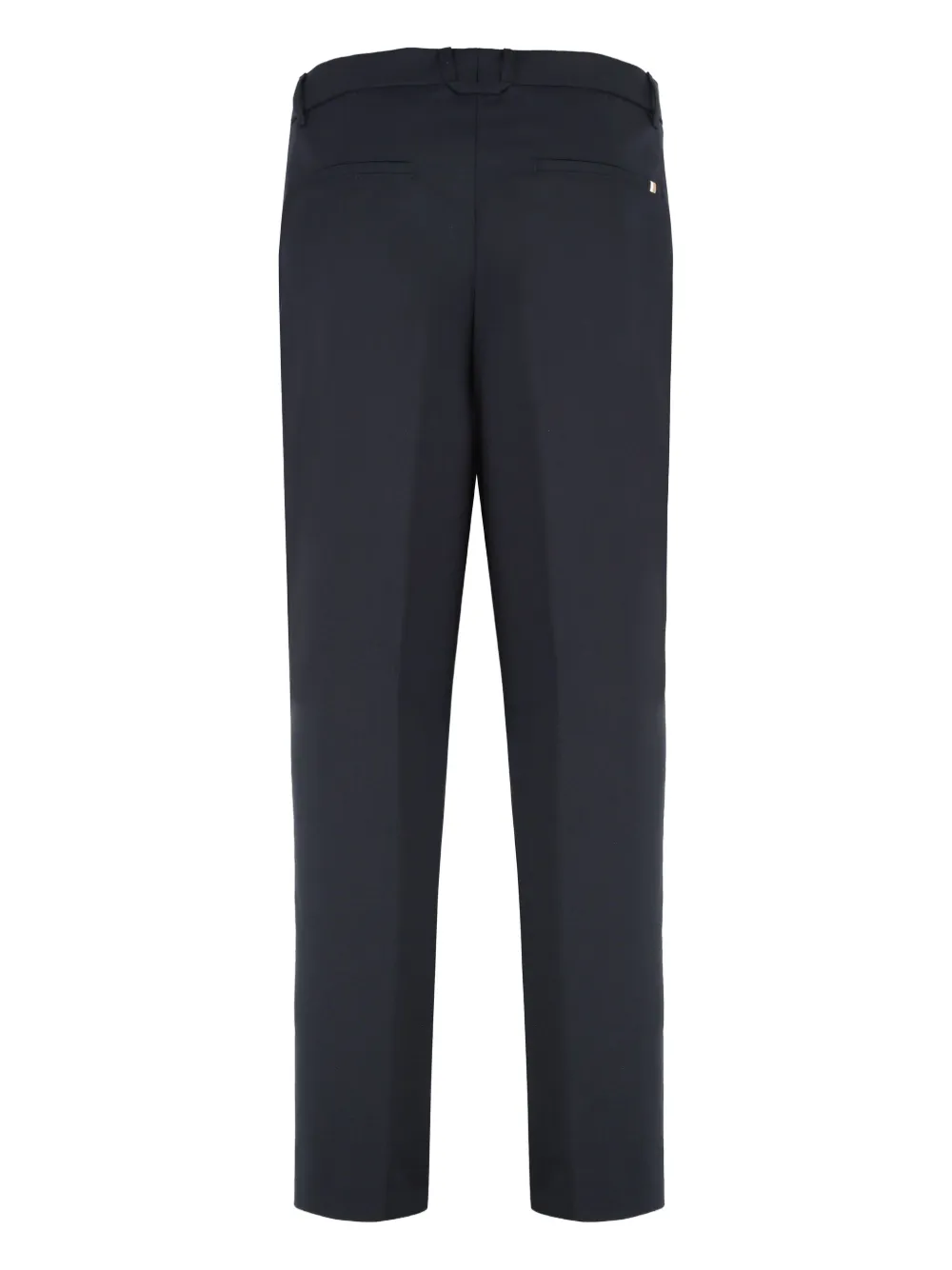 BOSS Wollen broek met zijzak Zwart