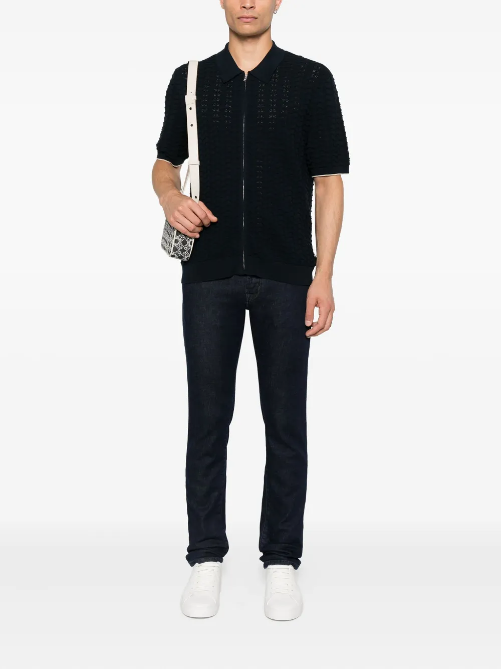 Jacob Cohën Jeans met vijf zakken - Blauw