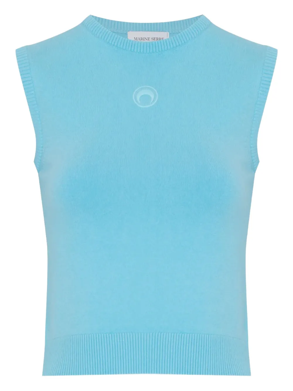 Marine Serre Gilet con logo Moon - Blu