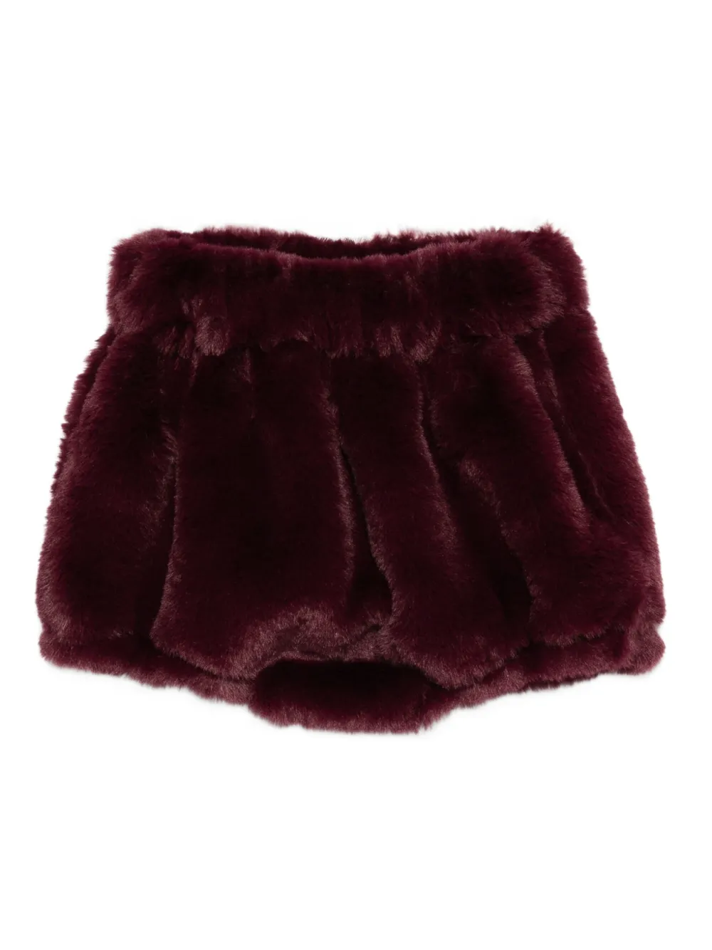 La Stupenderia Shorts van imitatiebont Rood