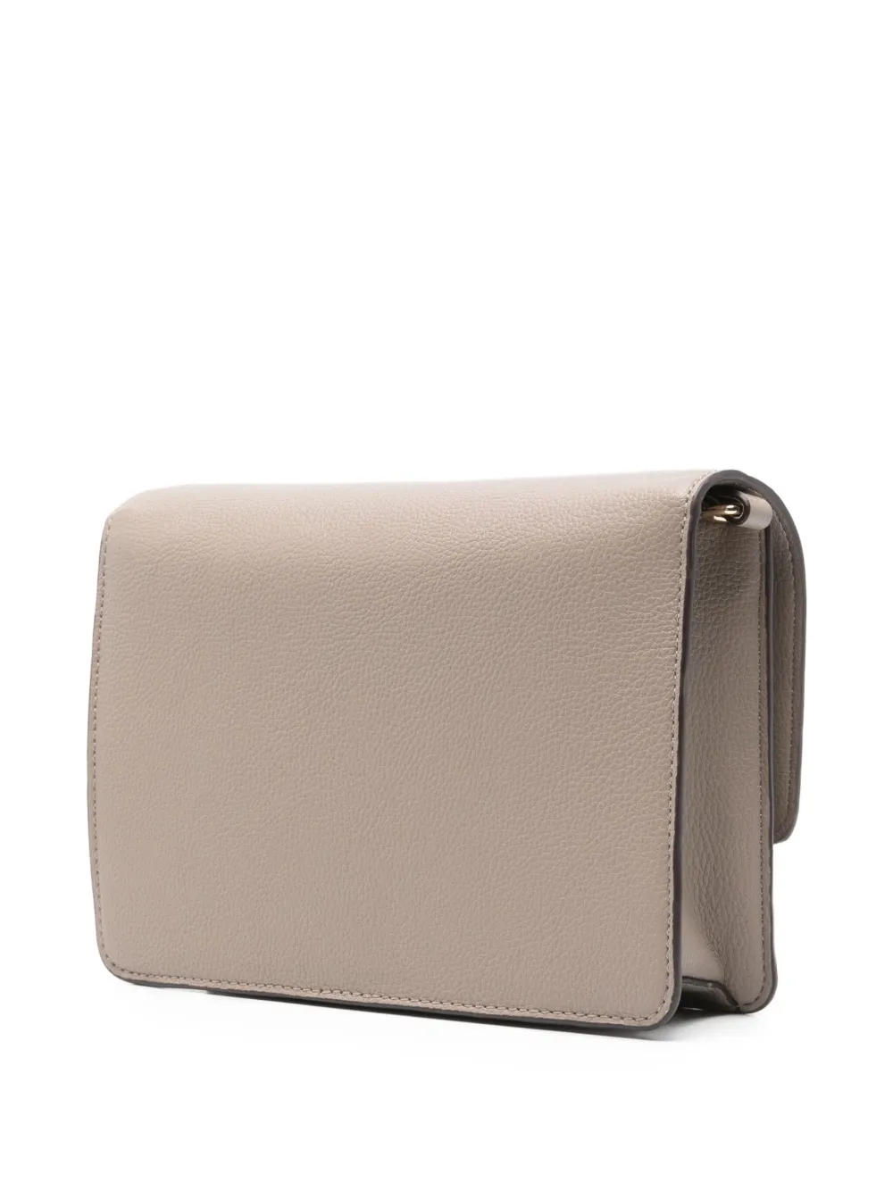 LIU JO Crossbodytas met logoplakkaat en ketting Grijs