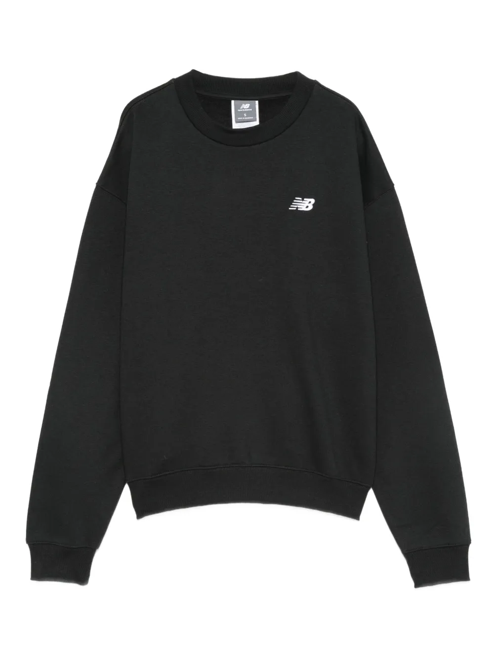 logo-embroidered crew neck sweatshirt