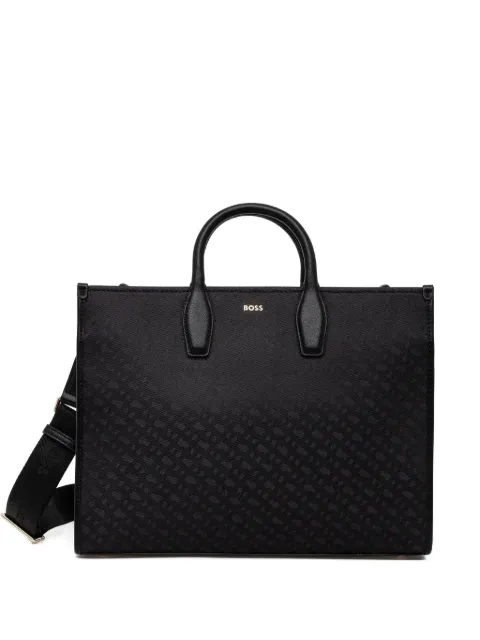 BOSS logo monogram tote bag