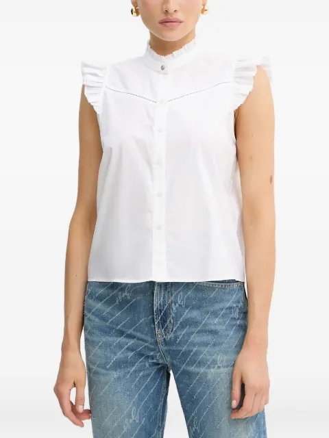 BOSS ruffle-embellished sleeveless top