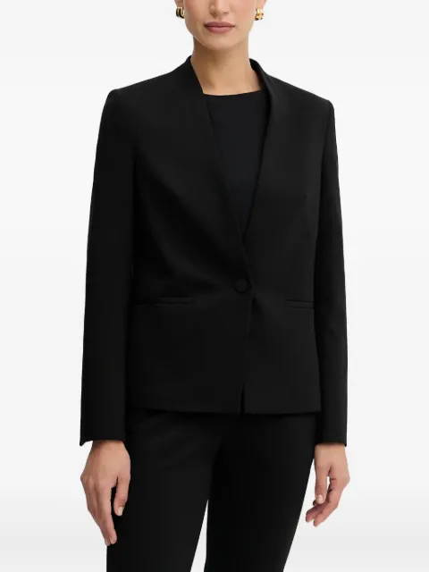 BOSS single-button pocketed blazer