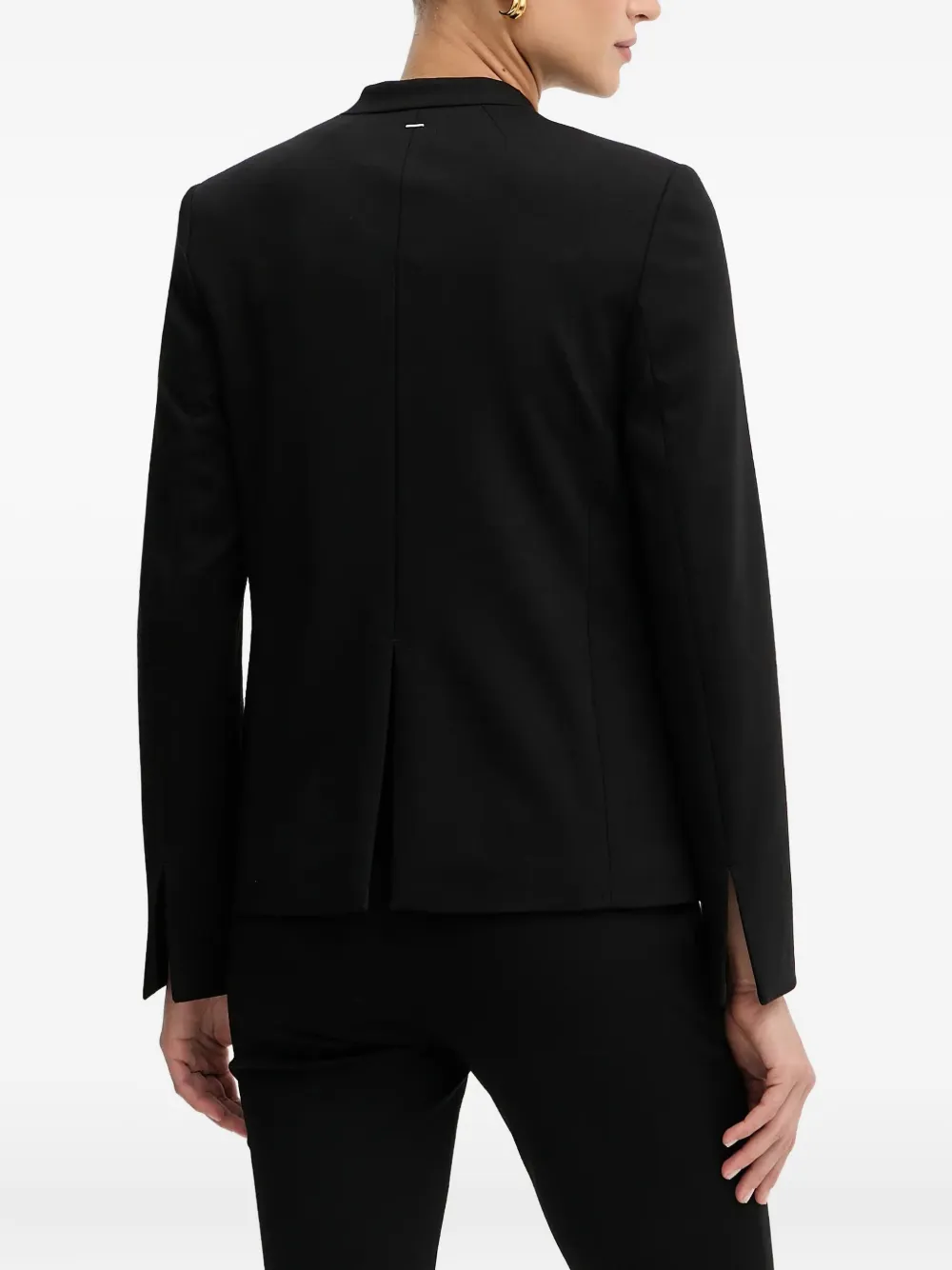 Hugo Boss Single-button Pocketed Blazer In Black