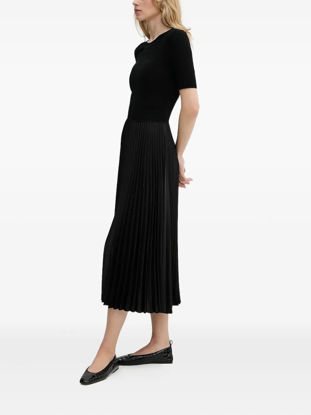 BOSS crew-neck midi dress | Black | Image 1