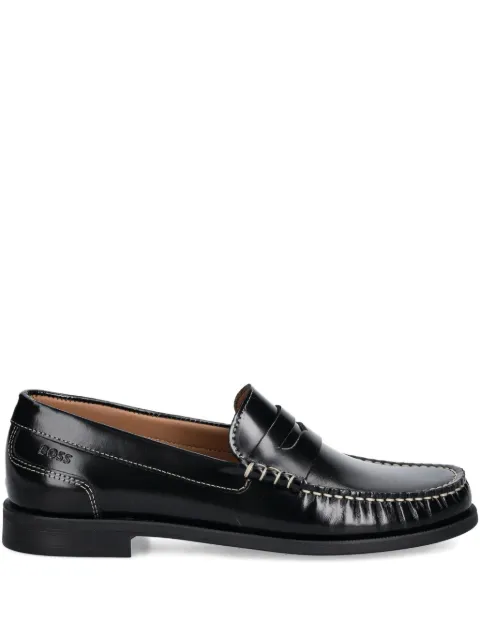 BOSS penny leather loafers