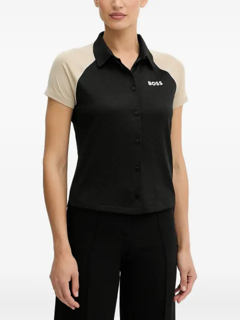 BOSS colour-block short-sleeved shirt