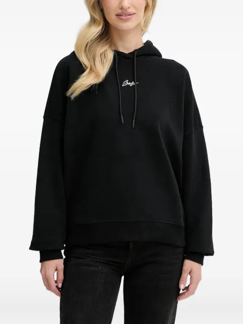 BOSS embroidered-logo hoodie